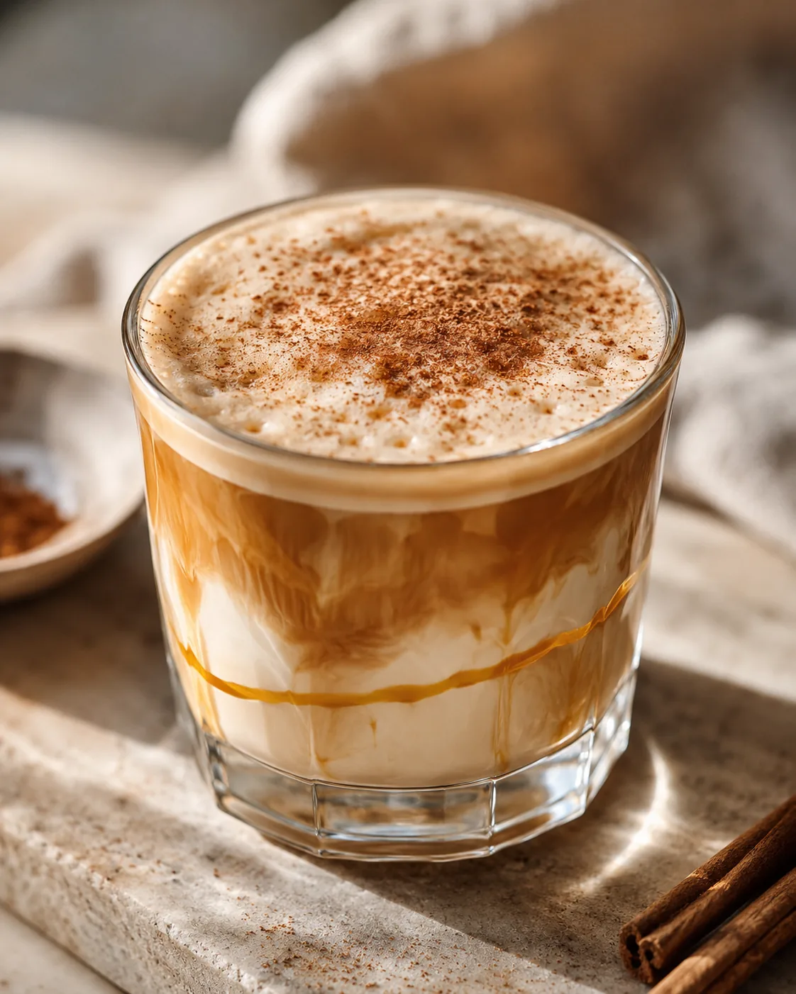 Close-up of the honey swirl in the Onyx Delight