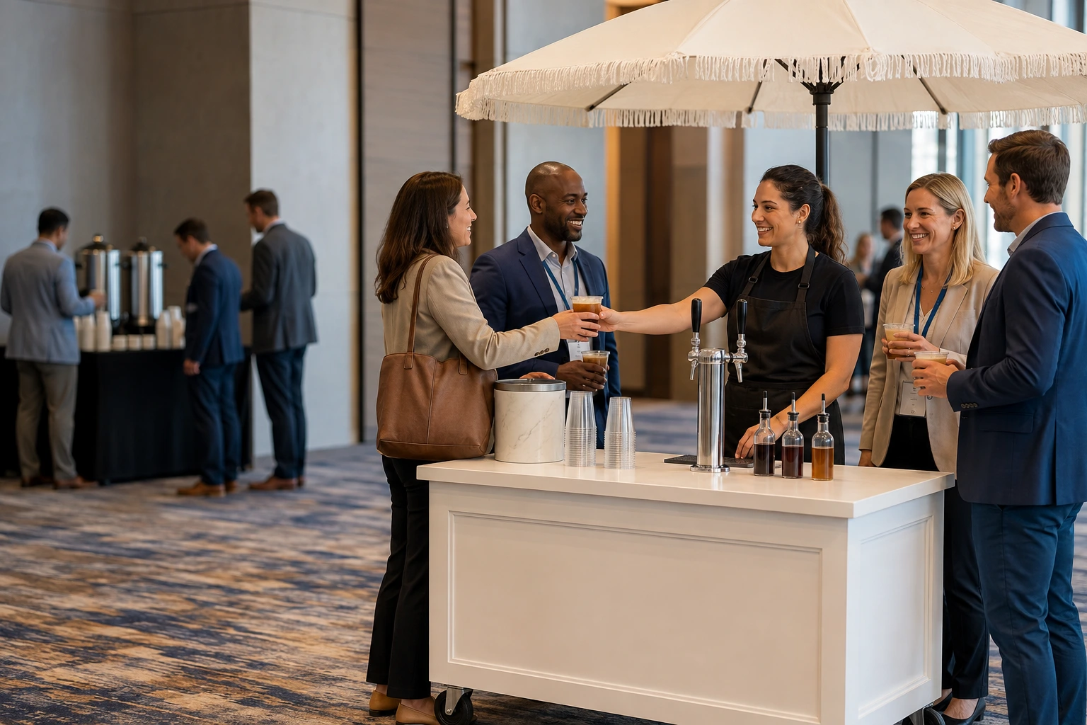 Corporate coffee cart — testimonials