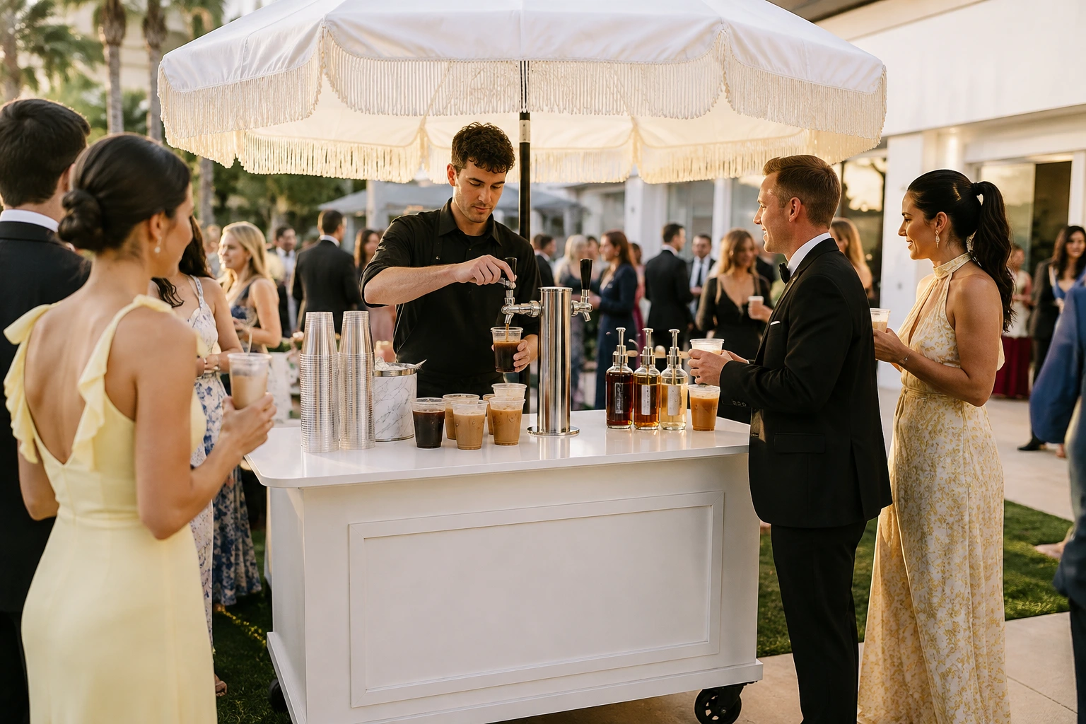 Wedding coffee cart — logical evidence